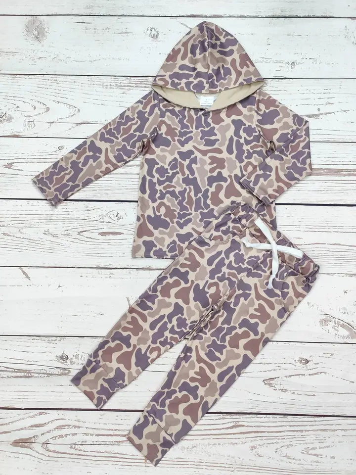 Boys Camouflage Pants Set