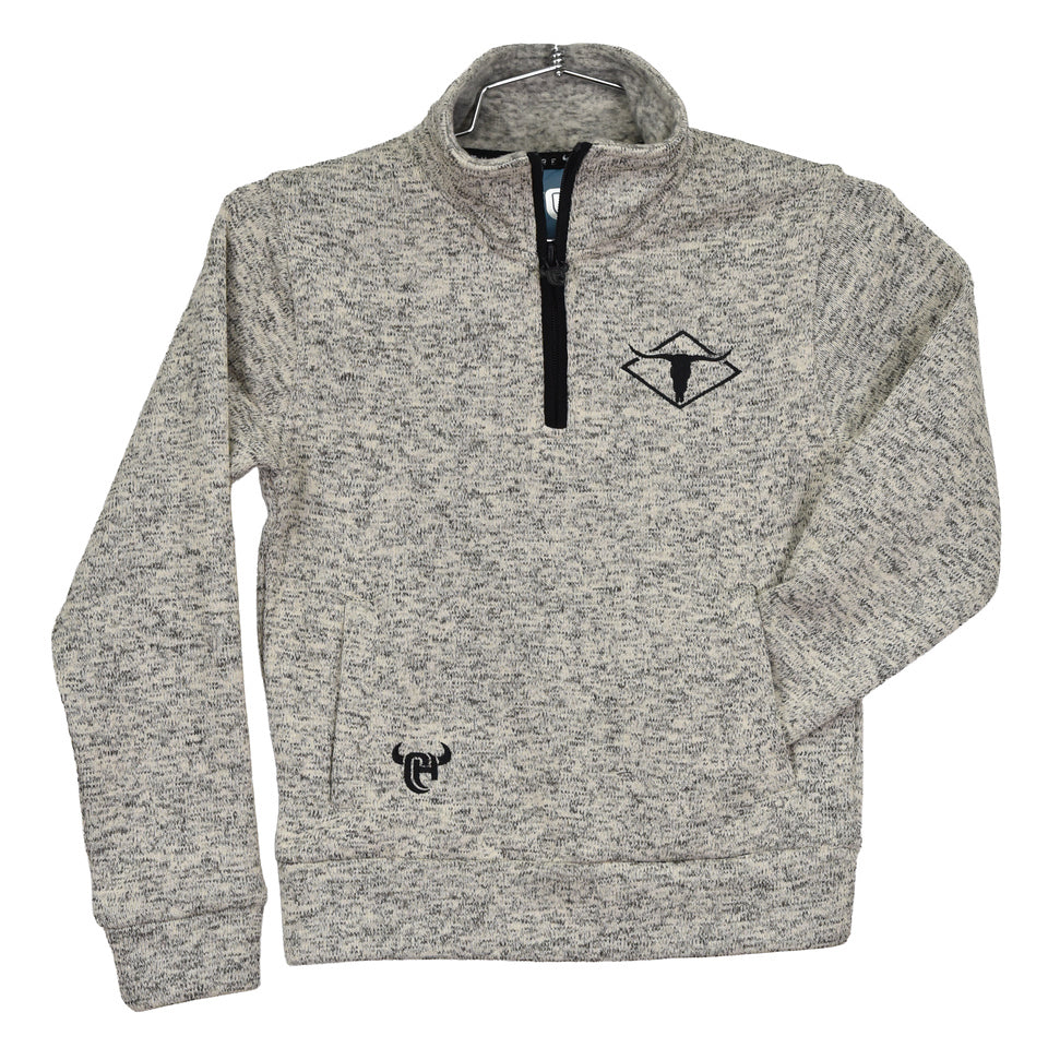 Youth Boys' Cowboy Hardware Diamond Skull Speckle Fleece Cadet