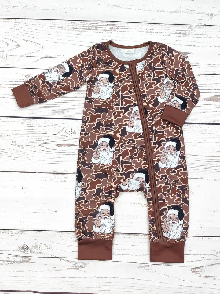 Baby Camouflage Christmas Zippy Sleeper