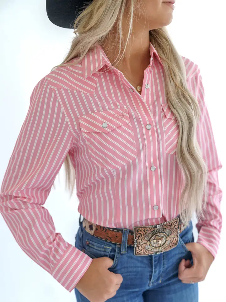 Dusty Rose Button Down - Adult