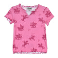 Desert Bronc Ribbed Pink Top