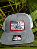 State Flag Patch Hat- Heather/White