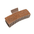 Tooled Leather Hair Clips