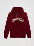 Wrangler Women’s Country Appliqué Pullover Hoodie – Pomegranate