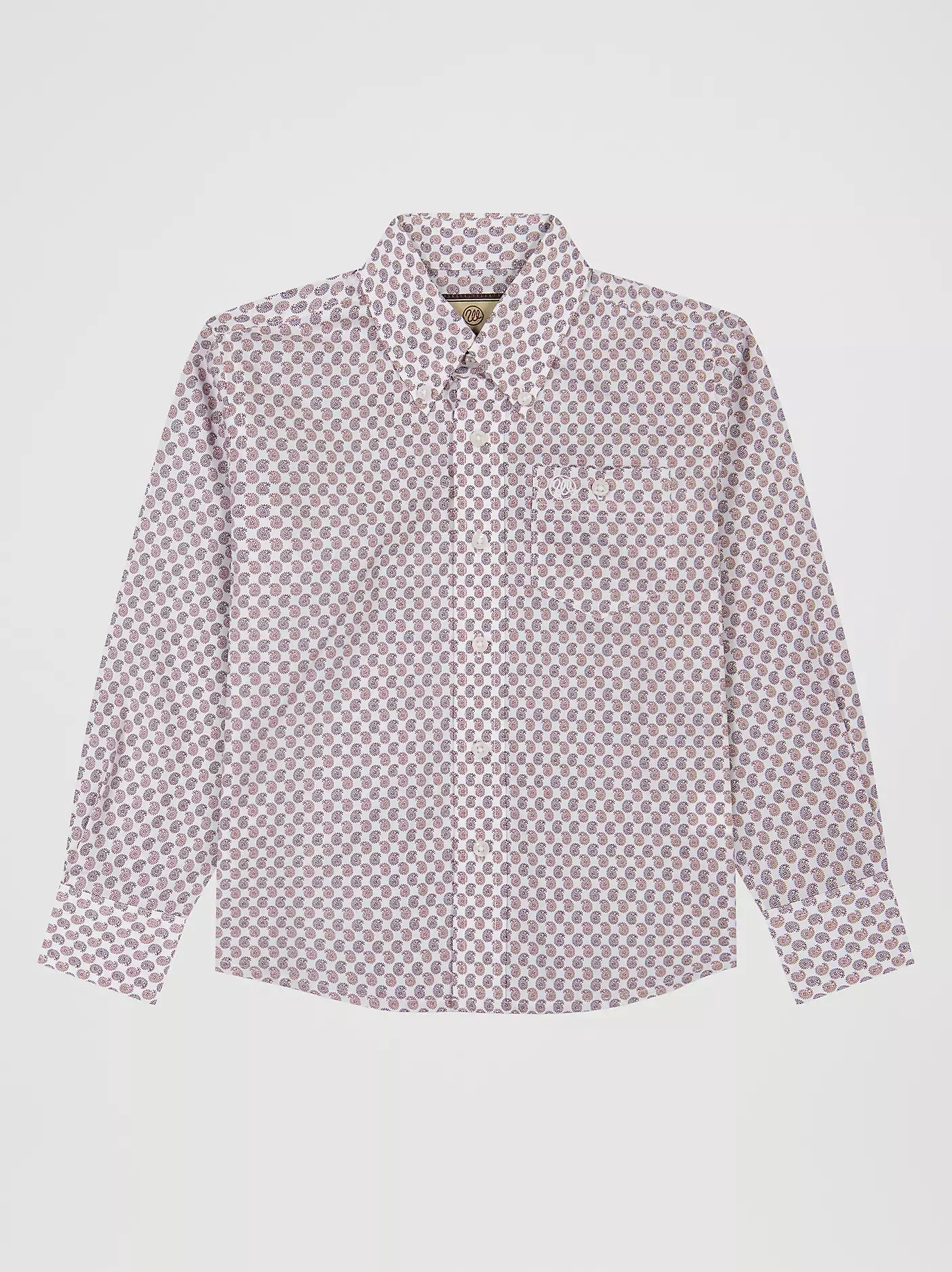 Boy's Classic Button-Down Print Shirt