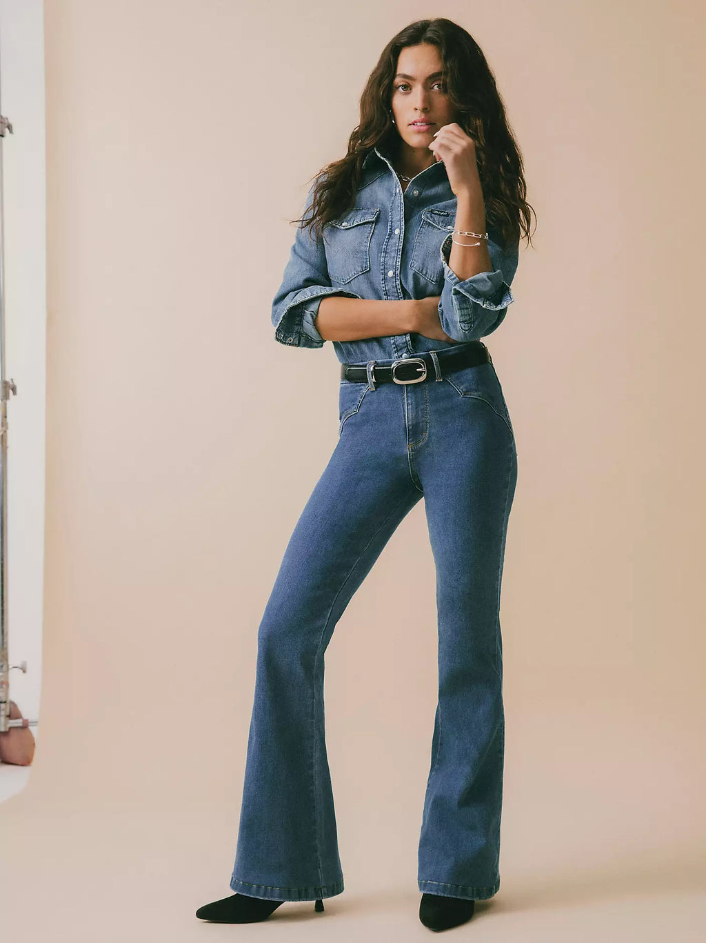 Women's Wrangler BESPOKE High Rise Fashion Flare Jean - Jemma