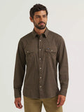 Wrangler All Terrain Gear Men's Technical Shirt 112382502 Turkish Coffee