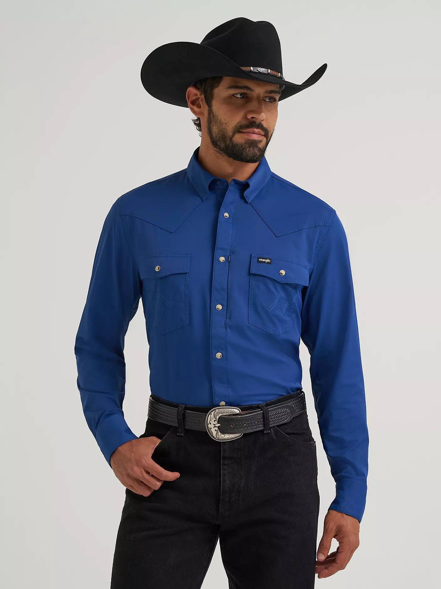 Wrangler All Terrain Gear Men's Technical Shirt in Navy