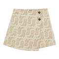 Jacquard Wrap Mini Skirt