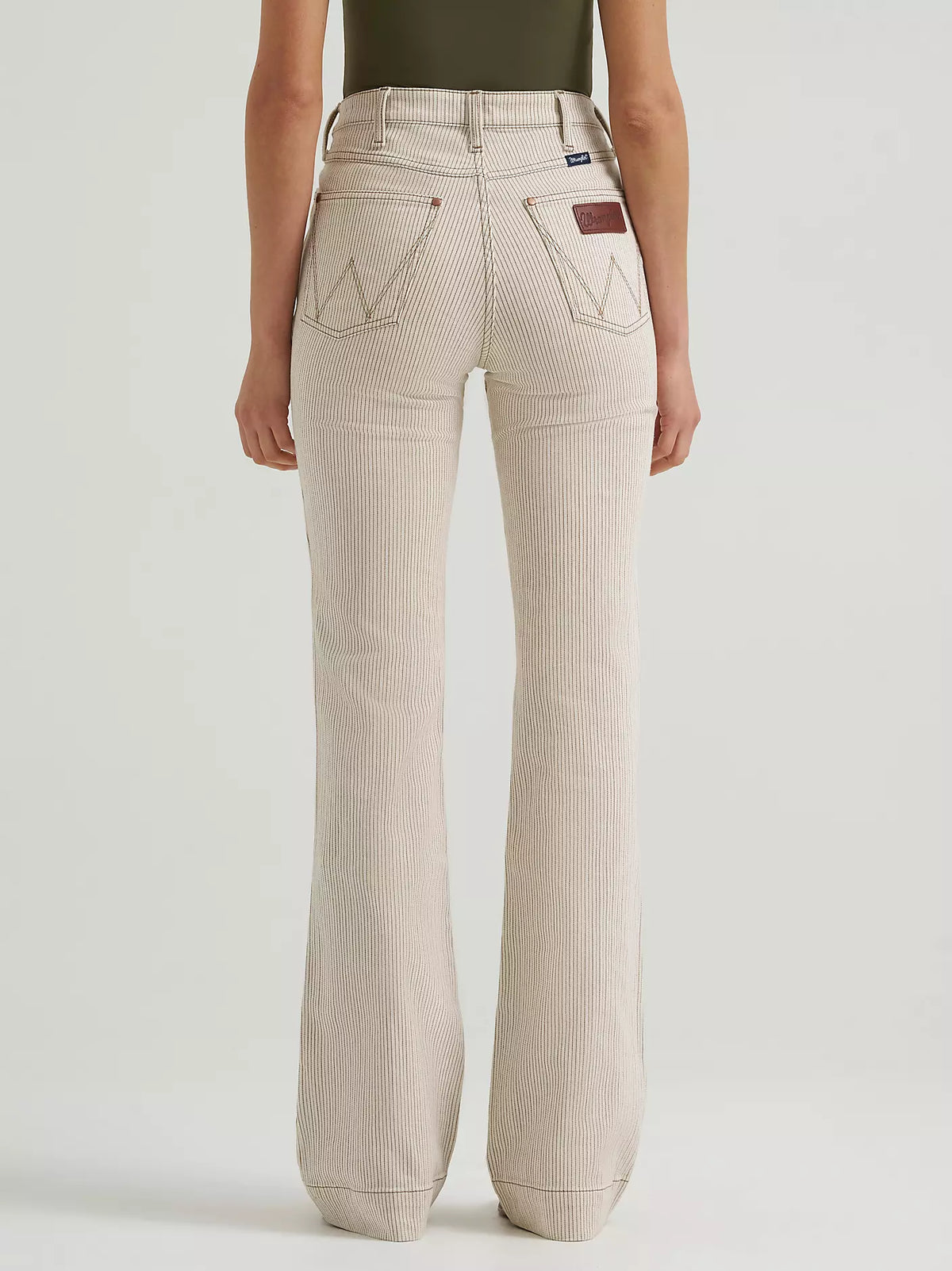 Wrangler Women's Retro Bailey Pinstripe High Rise Trouser Jeans – Ryann 112385922