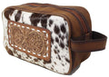 Leather Toiletry Cosmetic Travel Bag