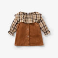Short Infant dress Brown