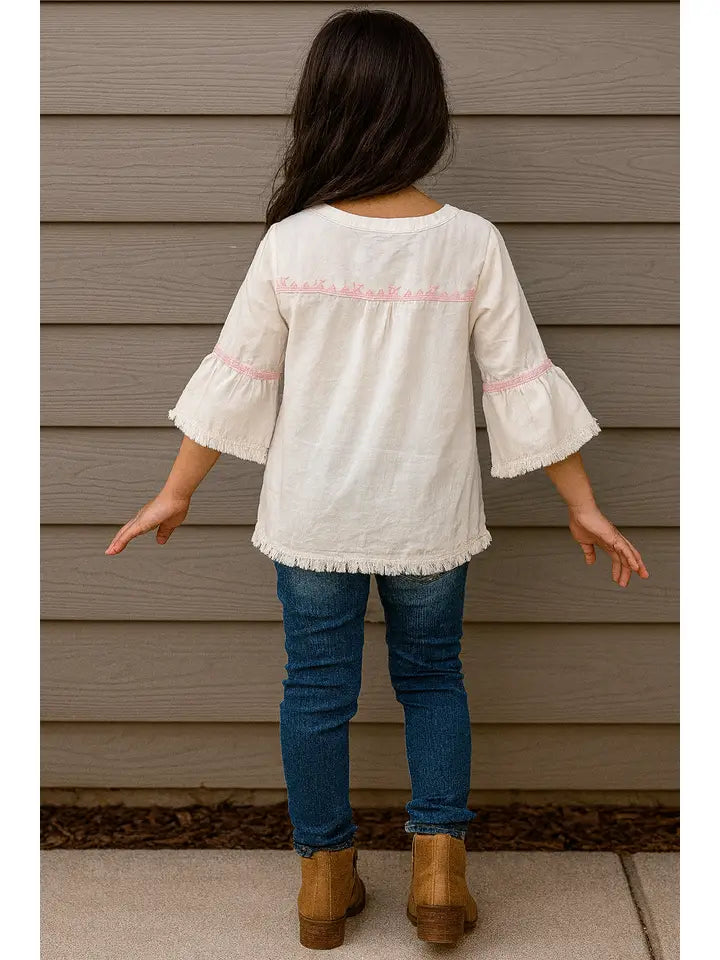 Pink Top with Frill