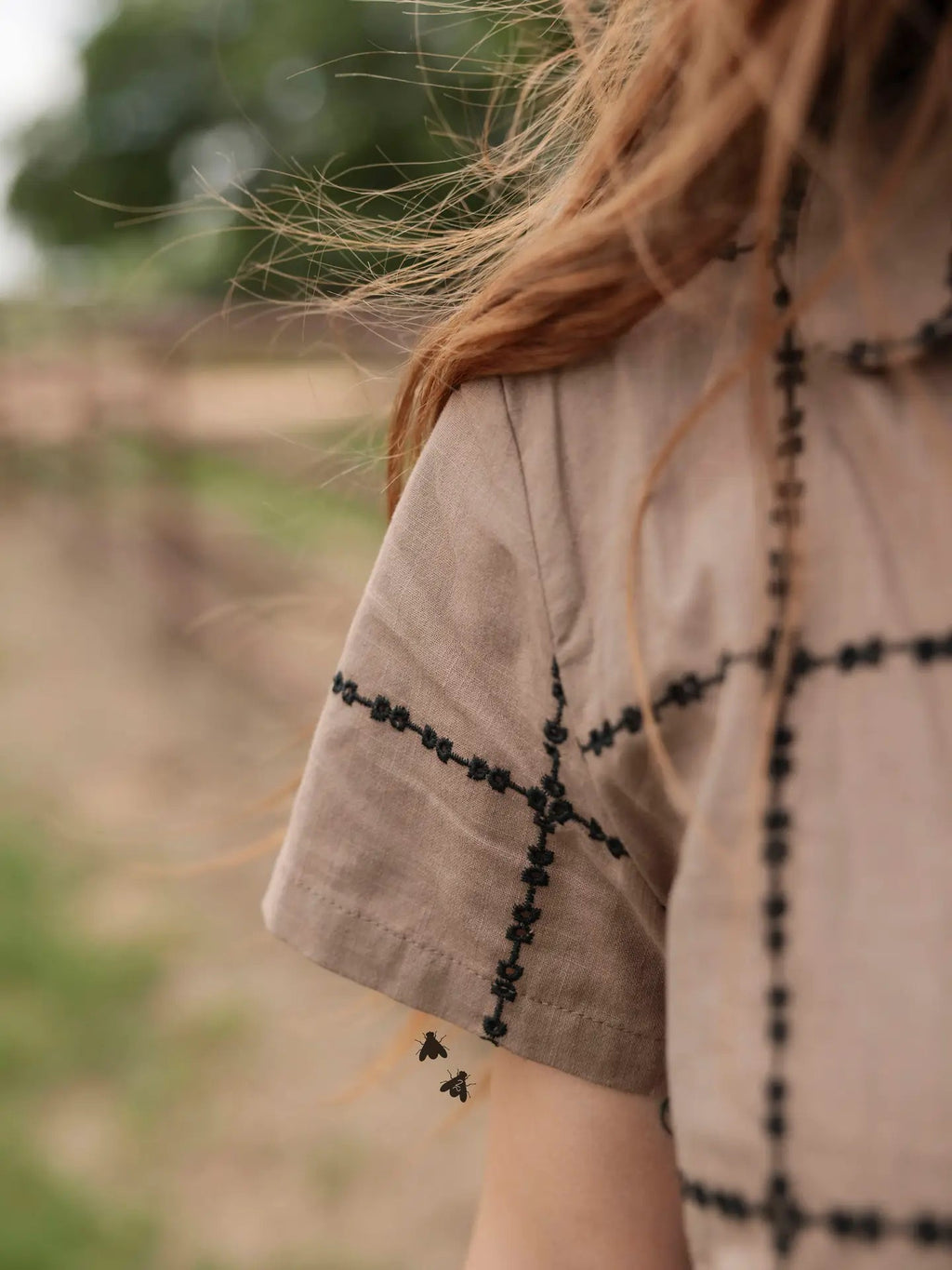 2 Fly Co A Bit of Details brown and black western blouse view 3