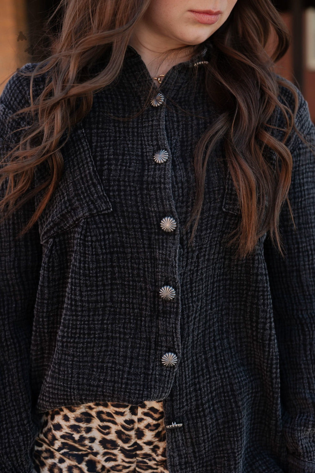 2 Fly Co Acres Button Up in Midnight view 2