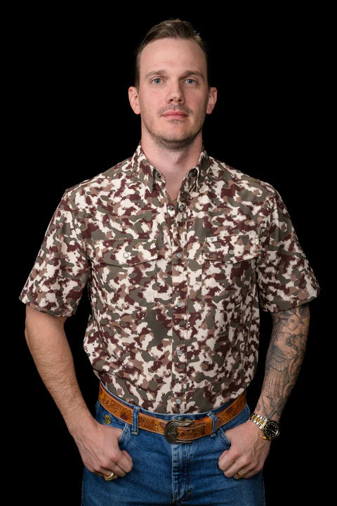 Ferrell Camo Lite Short Sleeve Snap