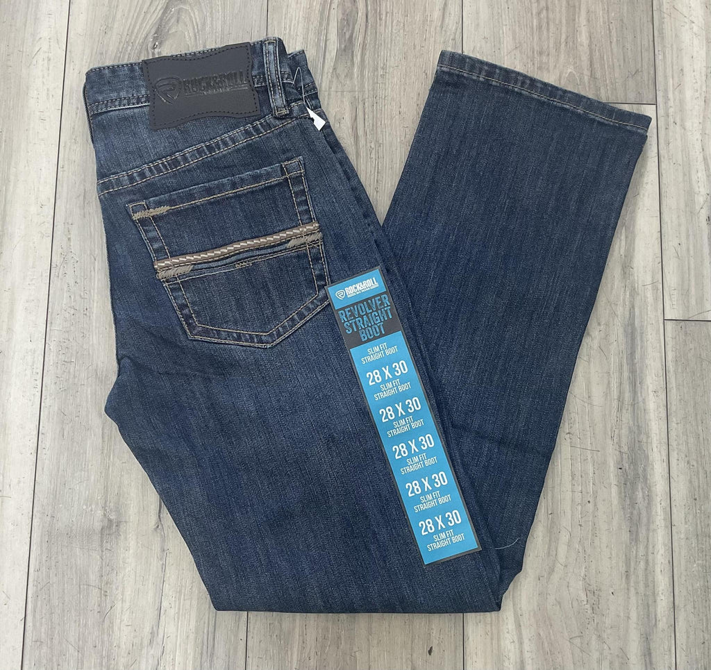 BM1RD09810 MEN’S PLEATHER MEDIUM VINTAGE SLIM FIT STRAIGHT BOOT JEANS – view 2