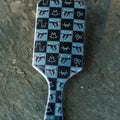 Bow Black Brand Check Hairbrush