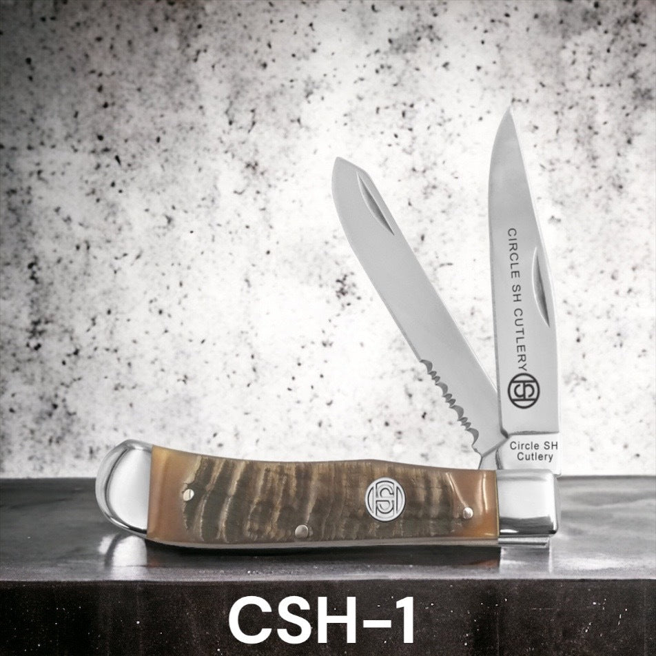Circle SH CSH-1 Ram Horn Folding Knife
