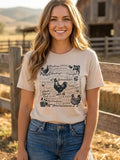 Chicken Words Tee Shirt