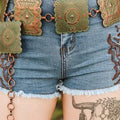 BE-103-BRZTUR Concho Belt
