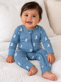 Cowboy Boots Organic Cotton 2-Way Zip Romper