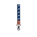 Local Boy Navy Dog & Moon wrist lanyard