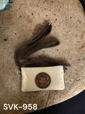 Western tooled medallion crossbody purse VK-958
