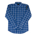 Men's Wrangler Cody Johnson Blue Plaid Button Down Shirt 112381551