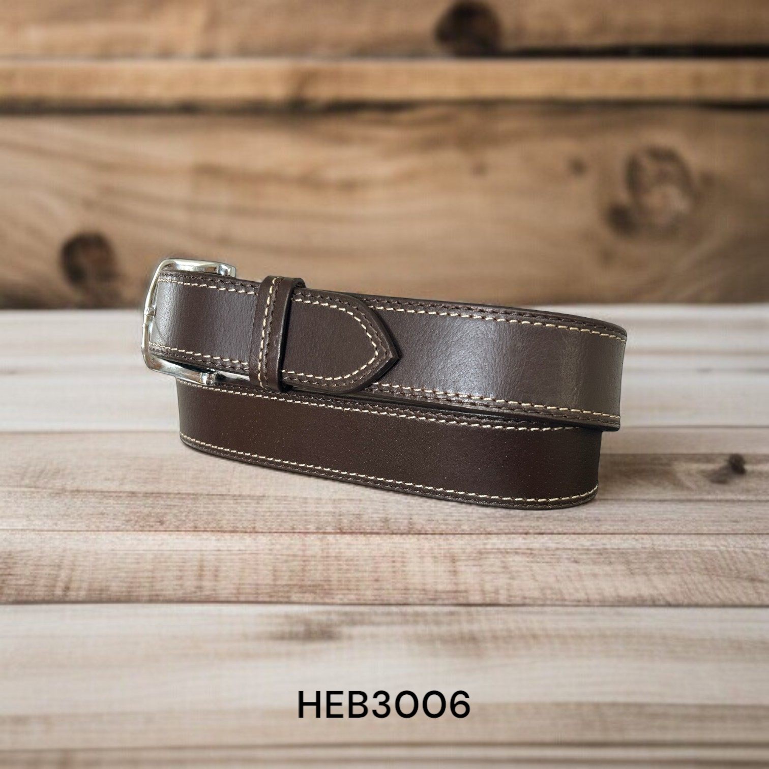 Circle SH HEB3006 Brown Men's Western Belt