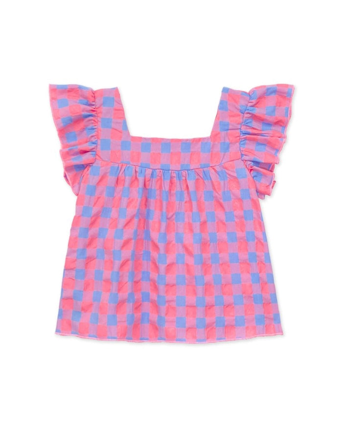 Checker Fashion Top