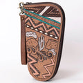 LC-ADGC102 Hand-Tooled Leather Pistol Case with Desert Cactus