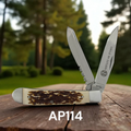 Circle SH AP114 Faux Stag Folding Hoof Pick Knife