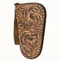 ADGC106 Hand-Tooled Leather Pistol Case -