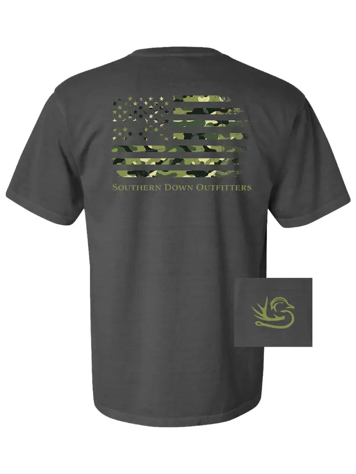 Camo Flag Tee Shirt