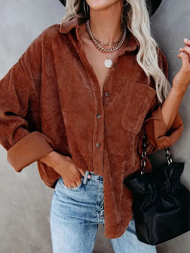 Corduroy Shacket Jacket