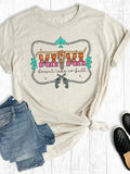 Western Funny Take No Bull Graphic Tee- Grey