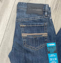BM1RD09810 MEN’S PLEATHER MEDIUM VINTAGE SLIM FIT STRAIGHT BOOT JEANS