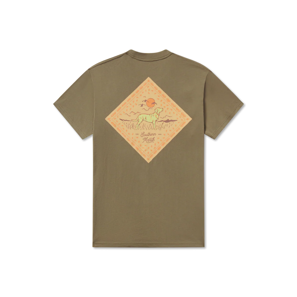 Southern Marsh Bandana Best Friend Tee – Moss Green