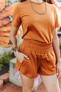 CLOUD BASIC SHORTS *SADDLE
