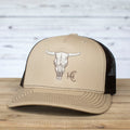 Cow Skull Khaki/Coffee Hat