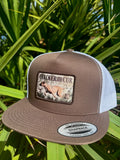 Cur Dog Patch Hat- Brown/White & Black/ Black  Flatbill