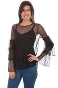 2 Pc Swiss Dot Top