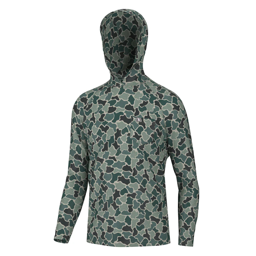 Local Boy Heather Blend Hoodie in Saltwater Camo