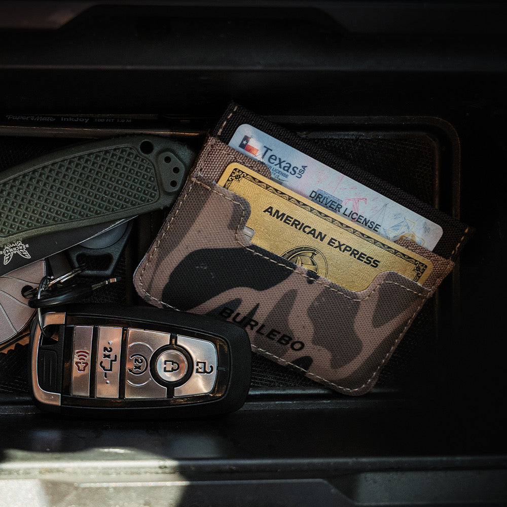 BURLEBO Gauge Camo Credit Card Wallet