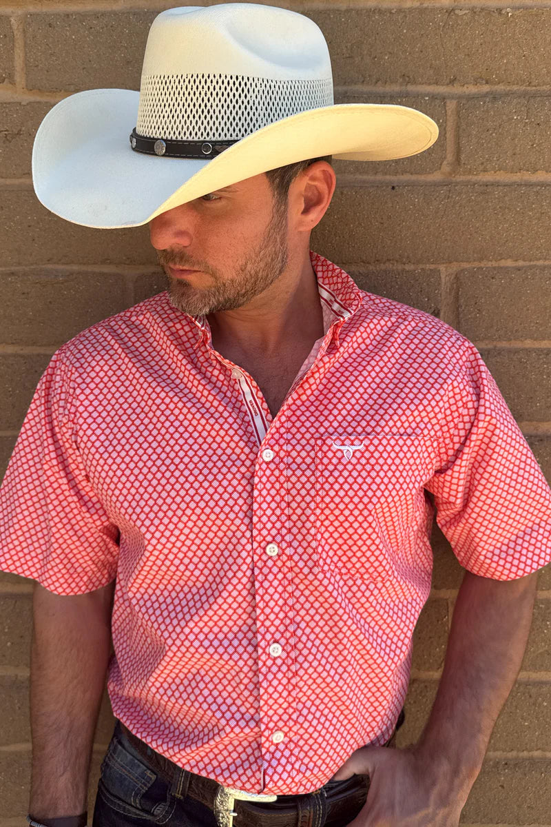 Drover Foreman Short-Sleeve Cotton Western Shirt