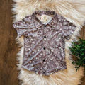 Stone & Velvet Bandana Button Up Shirt by TwoCan