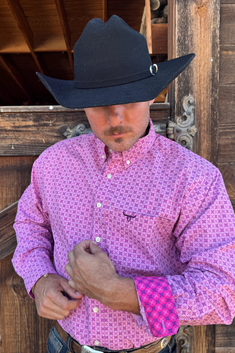Drover Lonestar Long-Sleeve Cotton Western Shirt