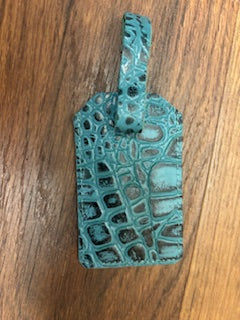 Turquoise Luggage Tag