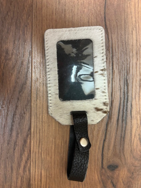 Cowhide Luggage Tag